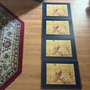 Vintage Peacock Design Placemats